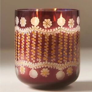 anthropologie fana woody fresh balsam and cedarwood glass candle, NEW!
